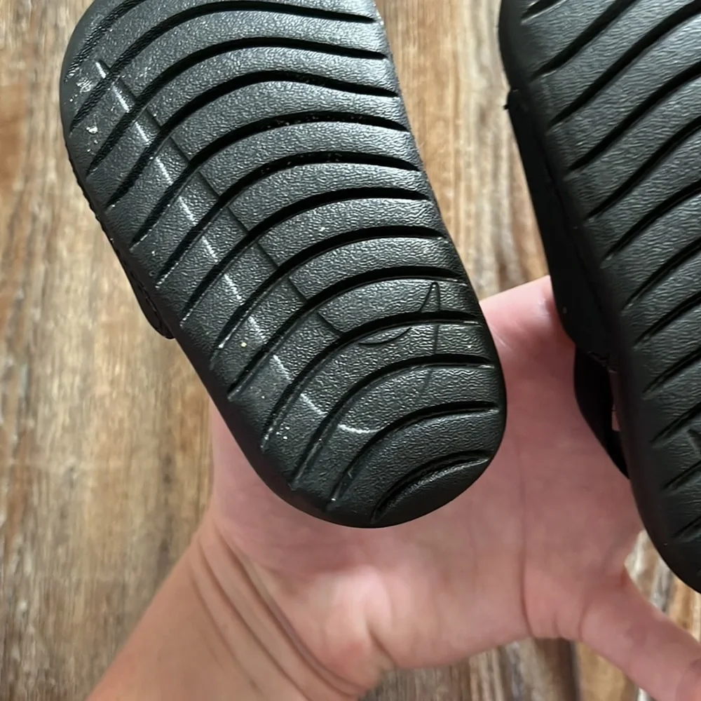 Nike Black & White Toddler Slide Sandals